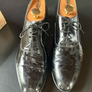 Wilson and Dean Black Patent Leather Tuxedo Shoes